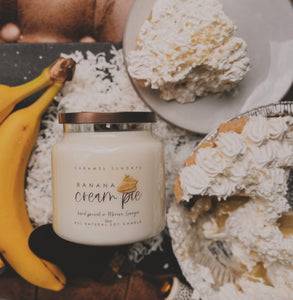 2 Wick Banana Cream Pie Soy Wax Candle