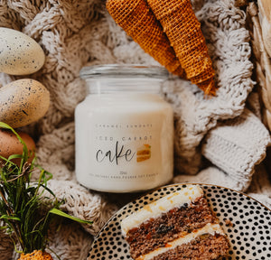 2 Wick Iced Carrot Cake Soy Candle